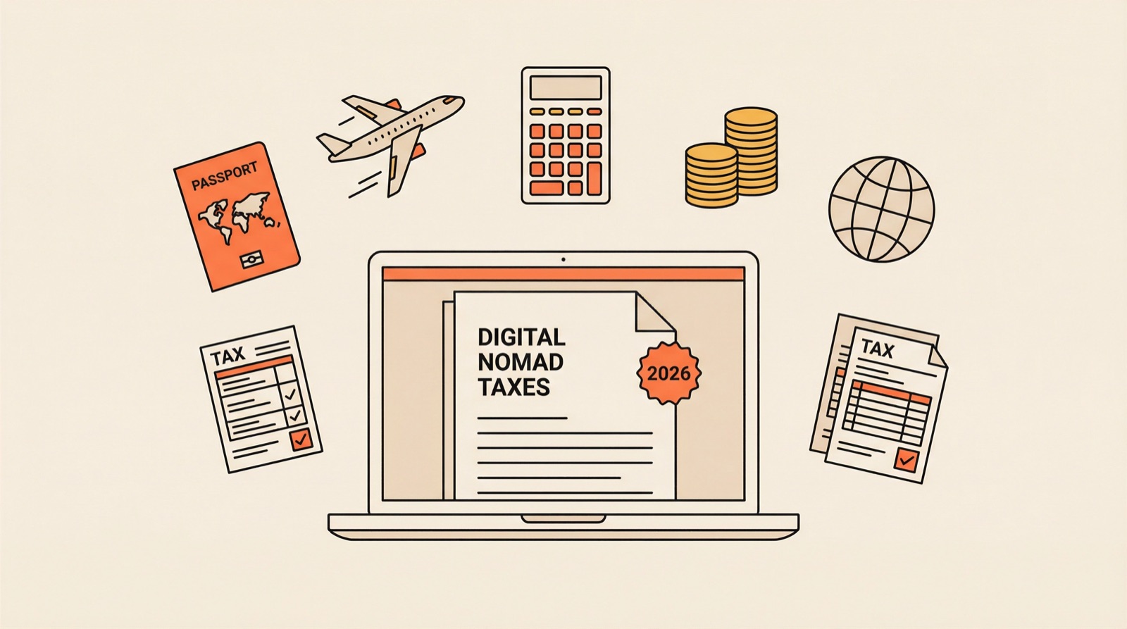 Key factors determining tax residency for digital nomads
